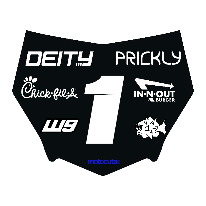 CUSTOM MOTOCUTZ FRONT PLATE DECAL