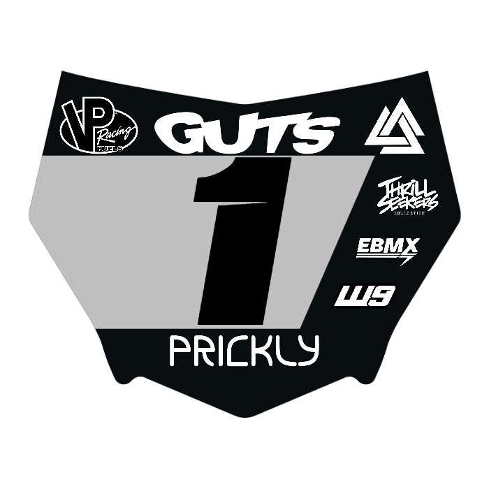 CUSTOM MOTOCUTZ FRONT PLATE DECAL