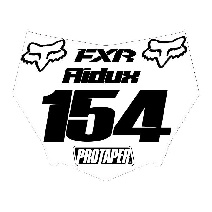 CUSTOM MOTOCUTZ FRONT PLATE DECAL