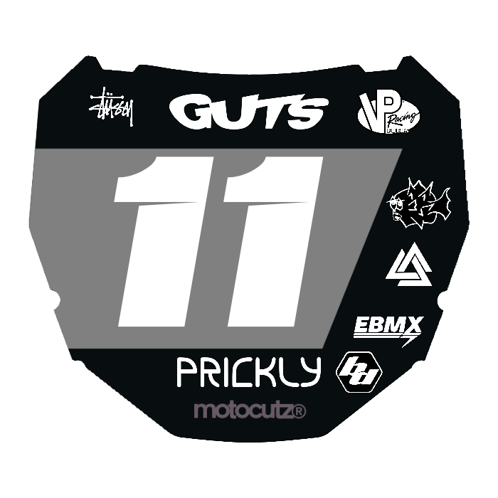 CUSTOM ODI NUMBER PLATE DECAL