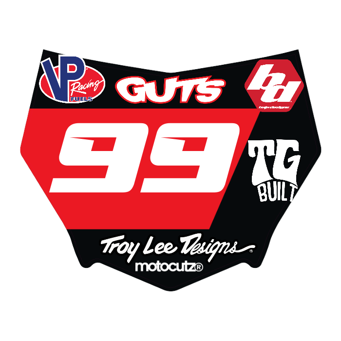 CUSTOM MOTOCUTZ FRONT PLATE DECAL