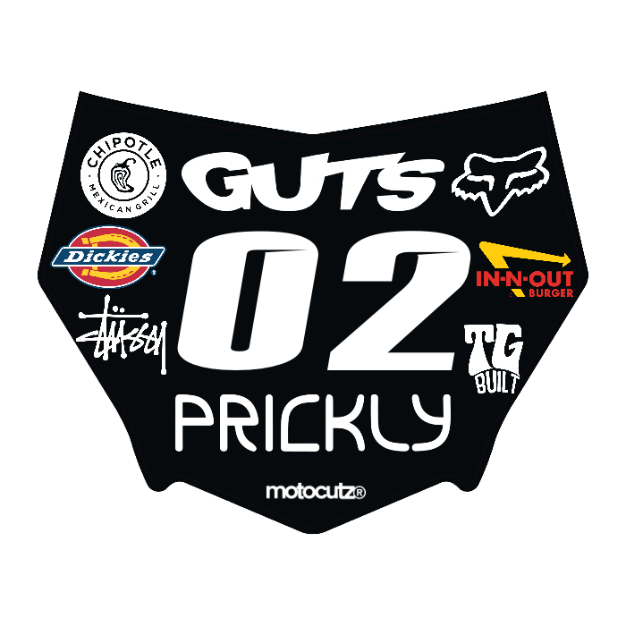 CUSTOM MOTOCUTZ FRONT PLATE DECAL