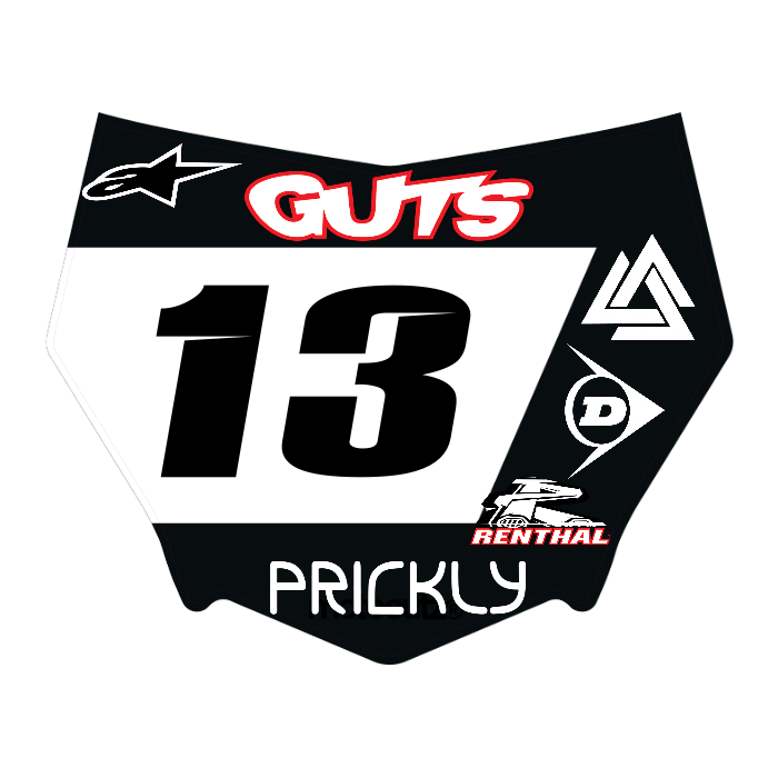 CUSTOM MOTOCUTZ FRONT PLATE DECAL