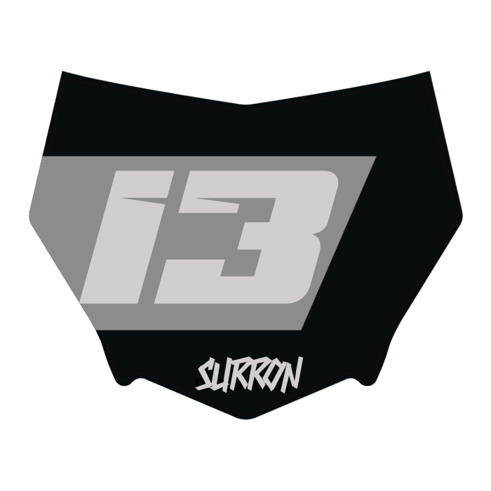 CUSTOM MOTOCUTZ FRONT PLATE DECAL