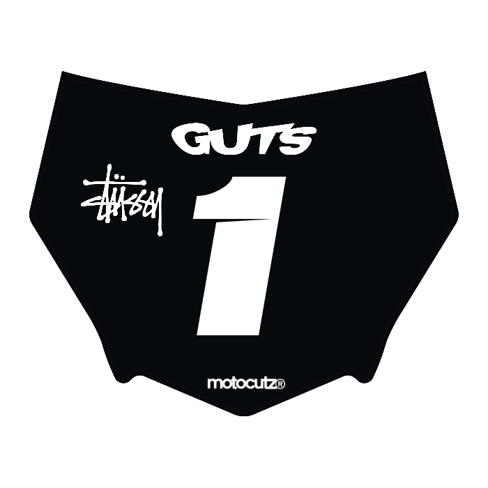 CUSTOM MOTOCUTZ FRONT PLATE DECAL