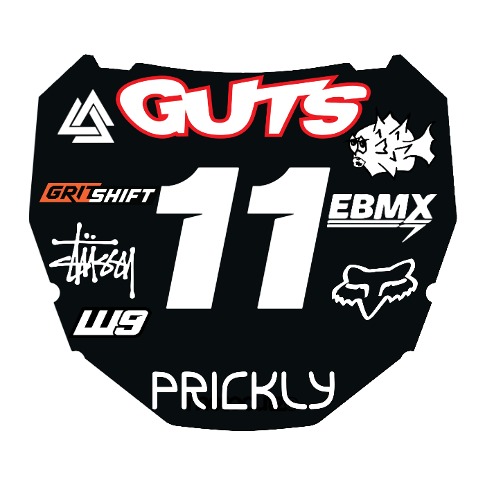 CUSTOM ODI NUMBER PLATE DECAL