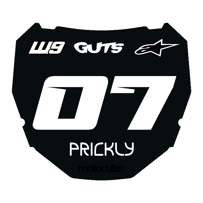 CUSTOM ODI NUMBER PLATE DECAL