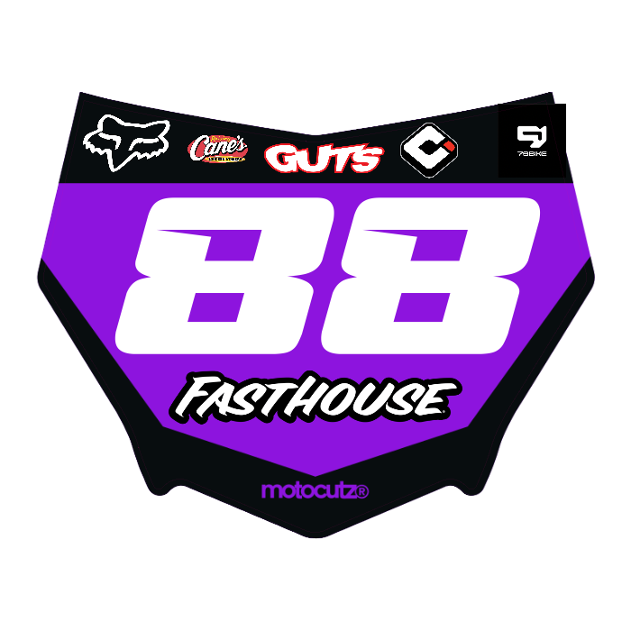 CUSTOM MOTOCUTZ FRONT PLATE DECAL