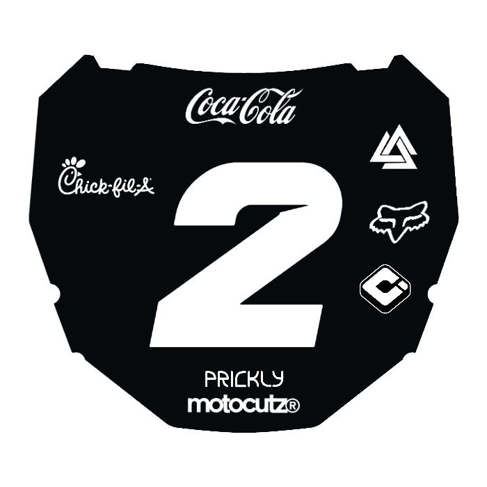 CUSTOM ODI NUMBER PLATE DECAL