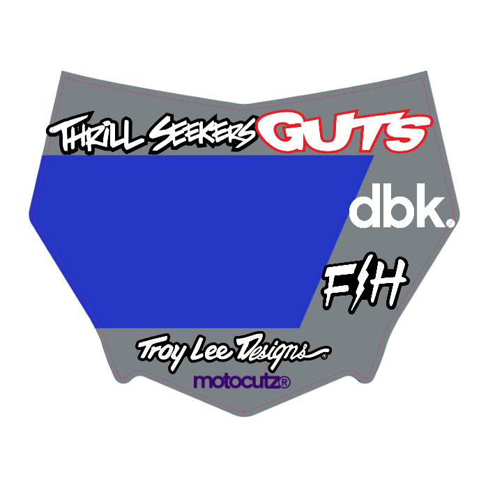 CUSTOM MOTOCUTZ FRONT PLATE DECAL
