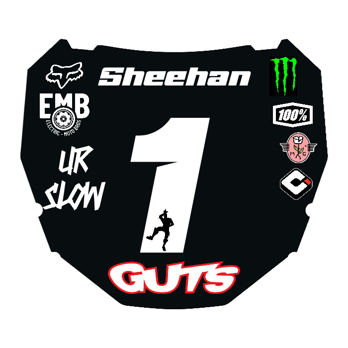 CUSTOM ODI NUMBER PLATE DECAL