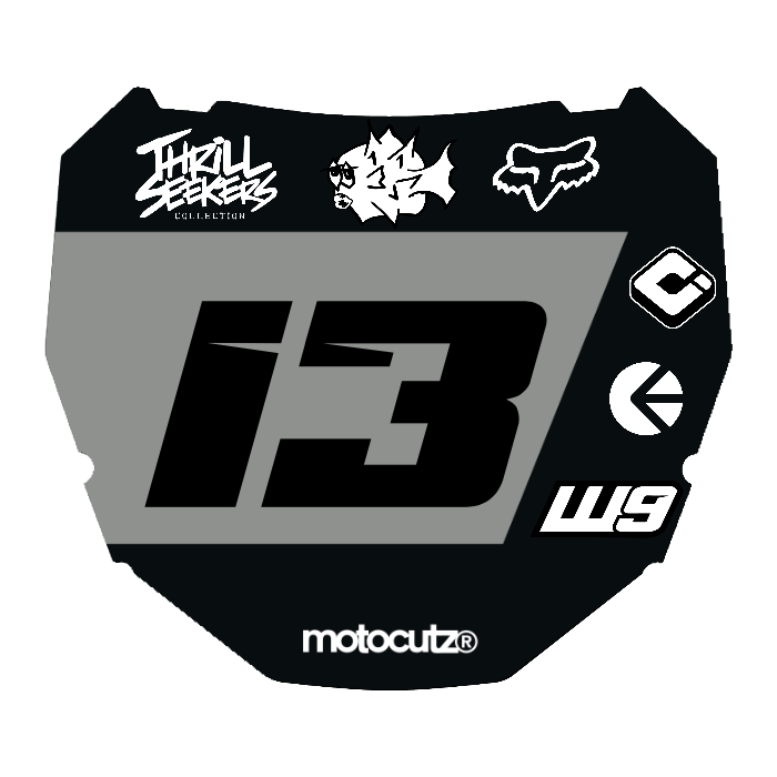 CUSTOM ODI NUMBER PLATE DECAL
