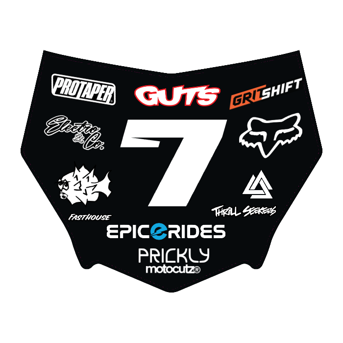 CUSTOM MOTOCUTZ FRONT PLATE DECAL