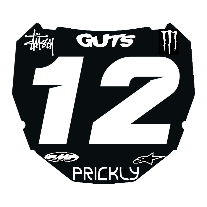 CUSTOM ODI NUMBER PLATE DECAL