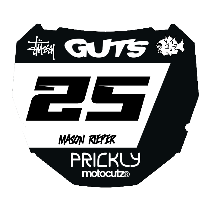 CUSTOM ODI NUMBER PLATE DECAL