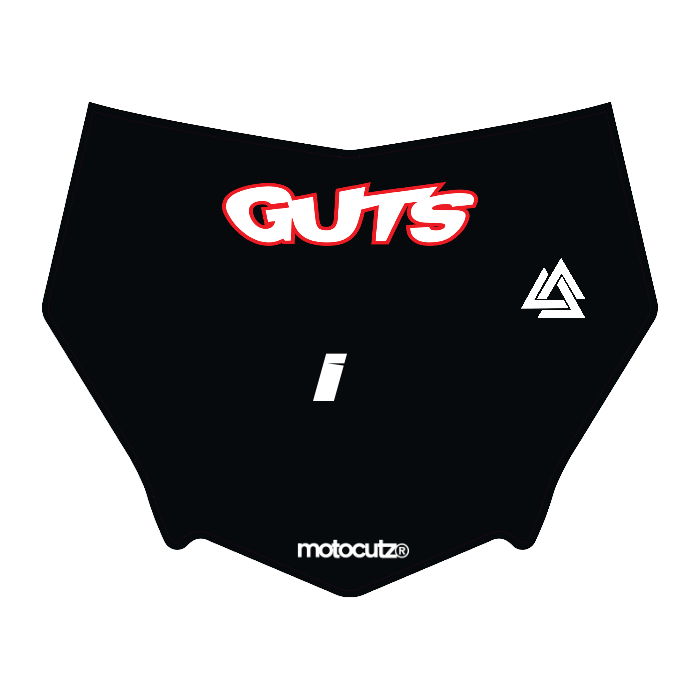 CUSTOM MOTOCUTZ FRONT PLATE DECAL
