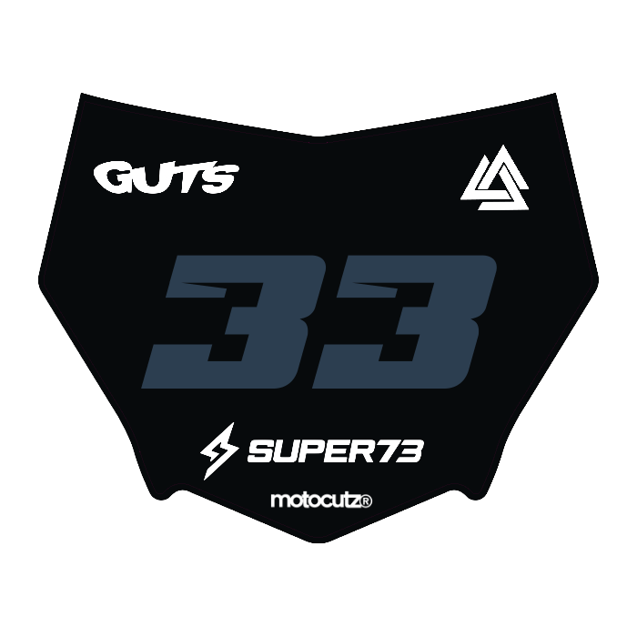 CUSTOM MOTOCUTZ FRONT PLATE DECAL