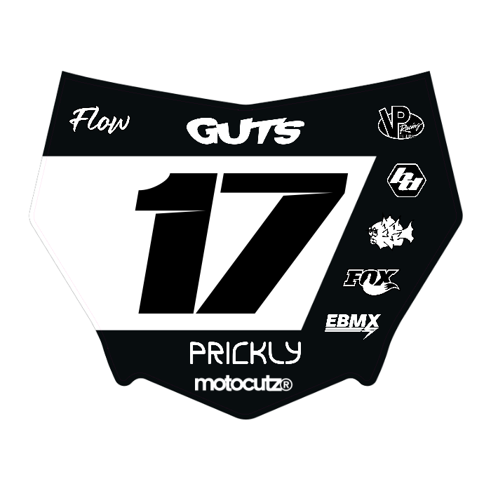 CUSTOM MOTOCUTZ FRONT PLATE DECAL