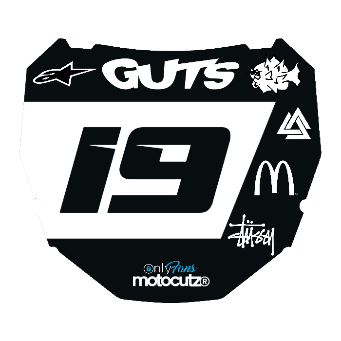CUSTOM ODI NUMBER PLATE DECAL