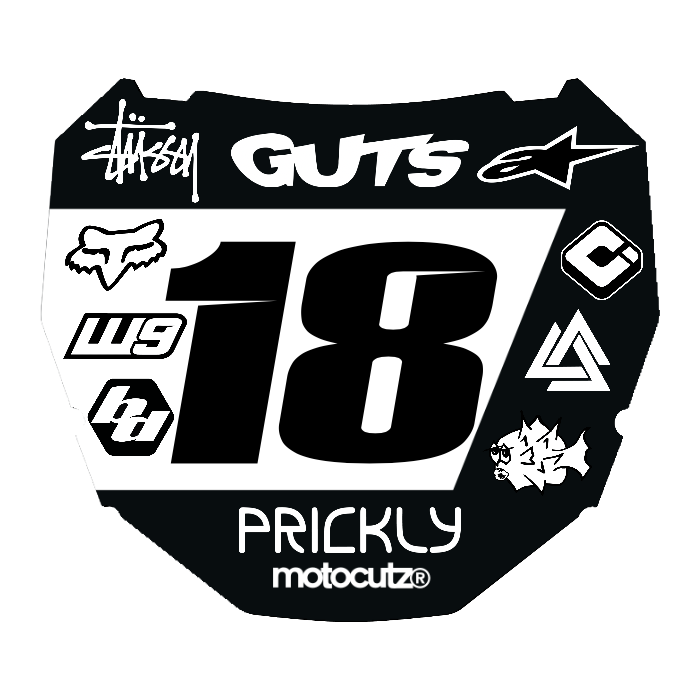 CUSTOM ODI NUMBER PLATE DECAL