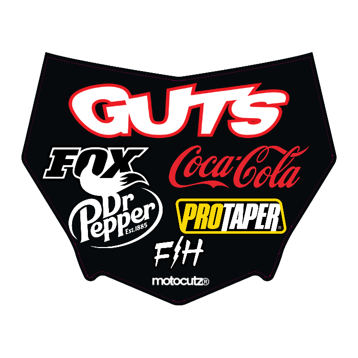 CUSTOM MOTOCUTZ FRONT PLATE DECAL