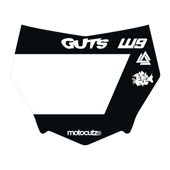 CUSTOM MOTOCUTZ FRONT PLATE DECAL