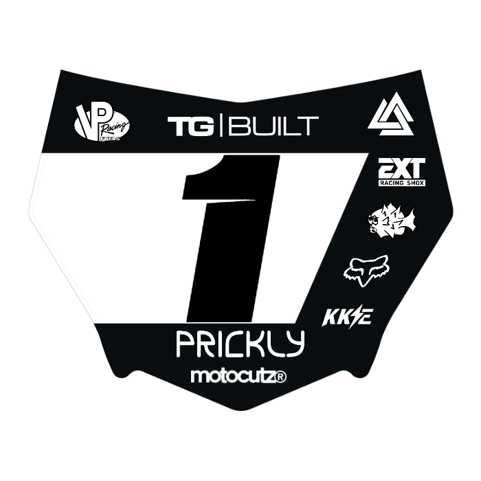 CUSTOM MOTOCUTZ FRONT PLATE DECAL