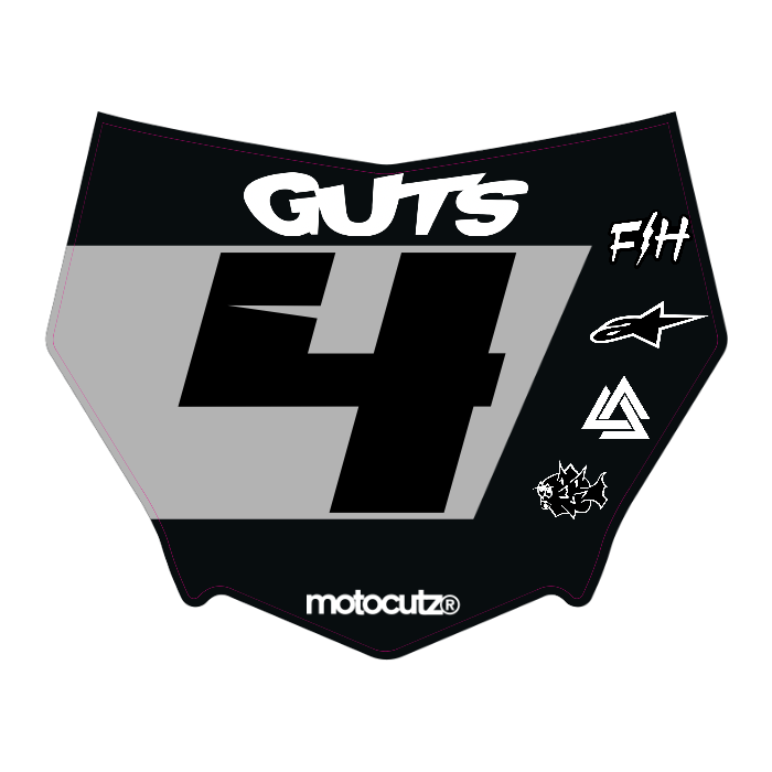 CUSTOM MOTOCUTZ FRONT PLATE DECAL