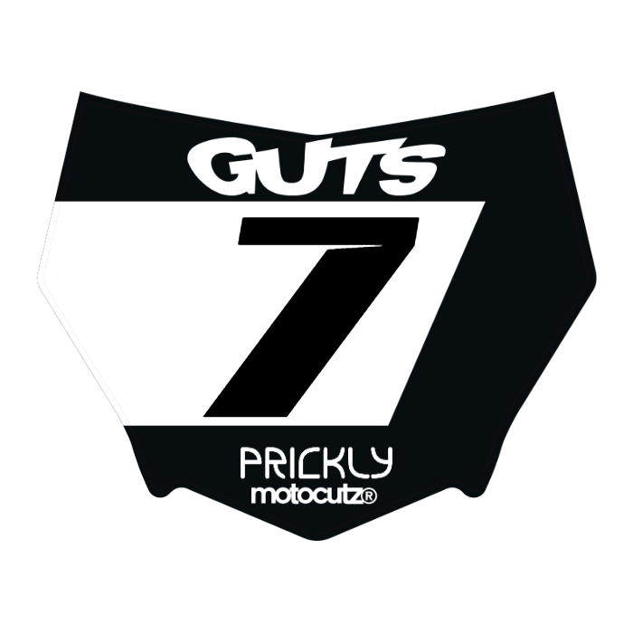 CUSTOM MOTOCUTZ FRONT PLATE DECAL