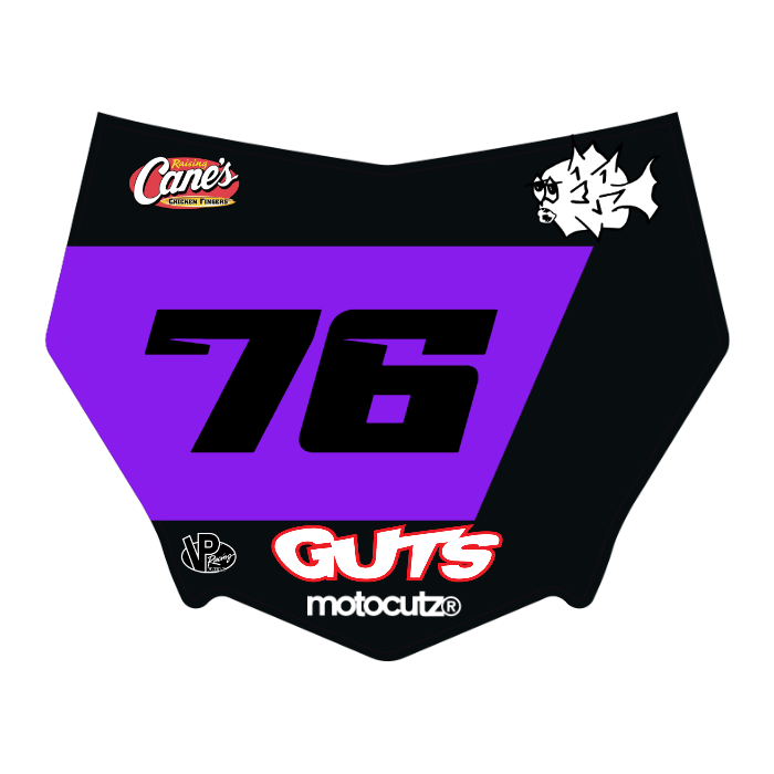 CUSTOM MOTOCUTZ FRONT PLATE DECAL