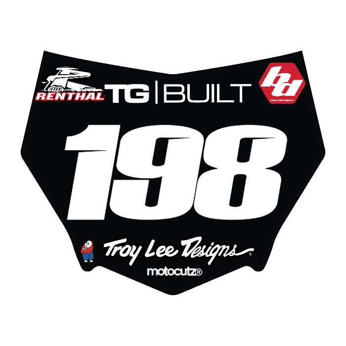 CUSTOM MOTOCUTZ FRONT PLATE DECAL