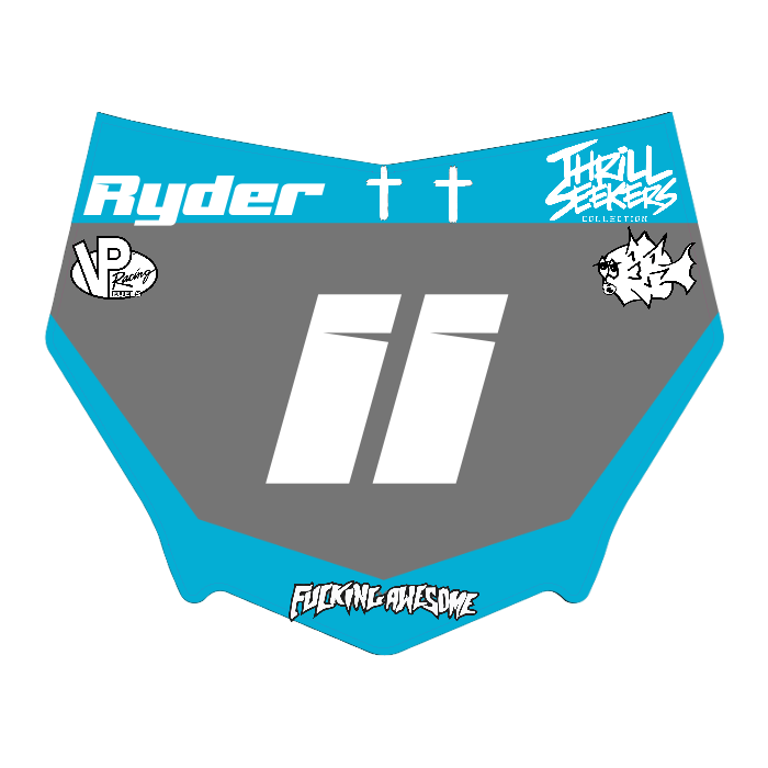 CUSTOM MOTOCUTZ FRONT PLATE DECAL