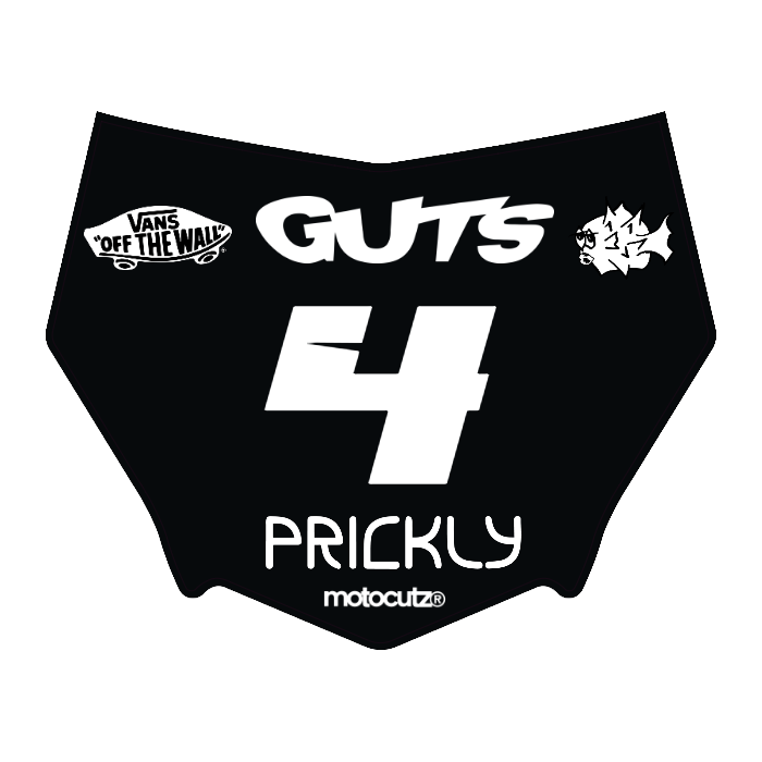 CUSTOM MOTOCUTZ FRONT PLATE DECAL