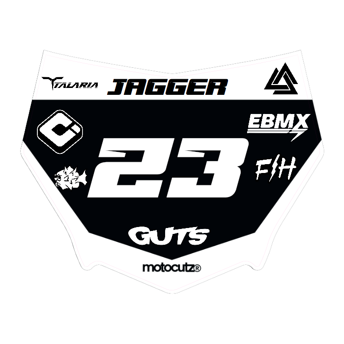 CUSTOM MOTOCUTZ FRONT PLATE DECAL
