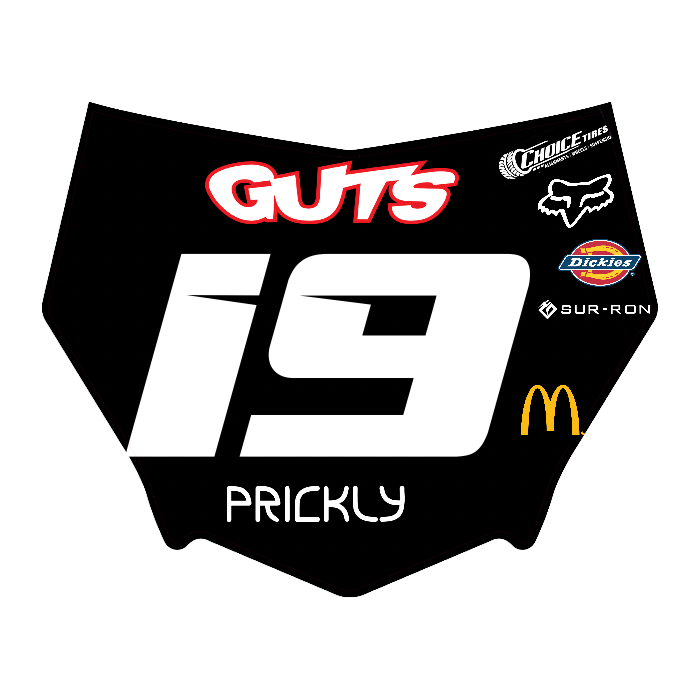 CUSTOM MOTOCUTZ FRONT PLATE DECAL