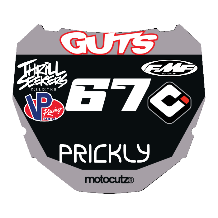 CUSTOM ODI NUMBER PLATE DECAL