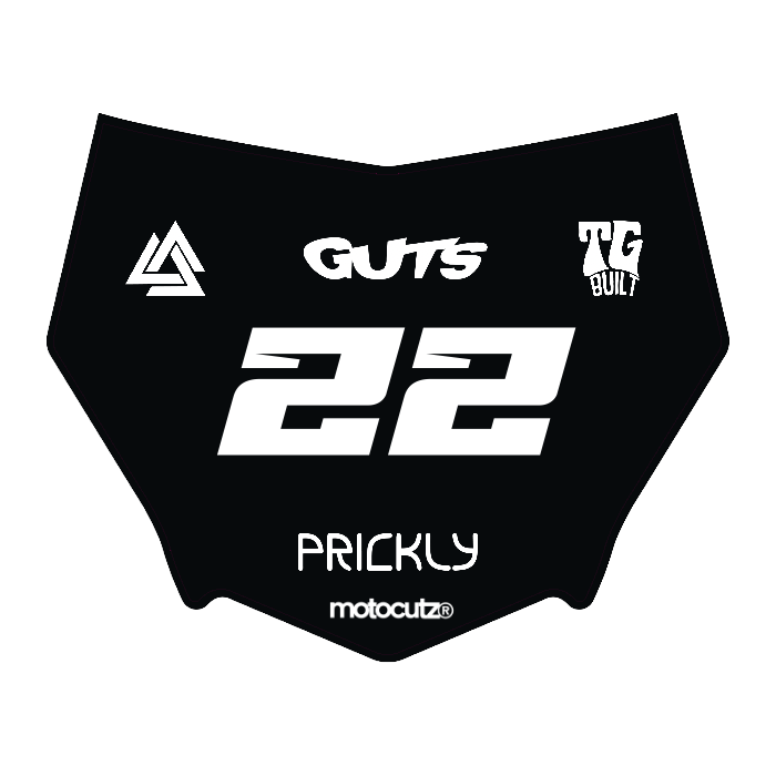 CUSTOM MOTOCUTZ FRONT PLATE DECAL