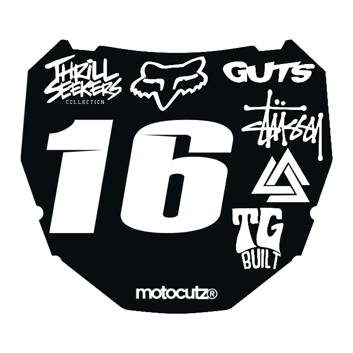 CUSTOM ODI NUMBER PLATE DECAL