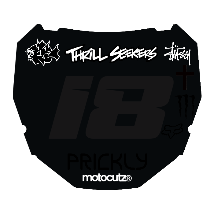 CUSTOM ODI NUMBER PLATE DECAL