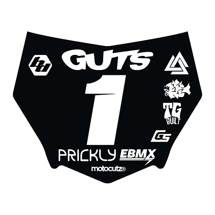 CUSTOM MOTOCUTZ FRONT PLATE DECAL