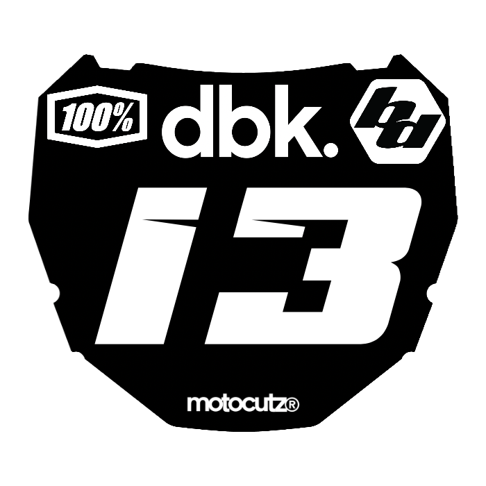 CUSTOM ODI NUMBER PLATE DECAL