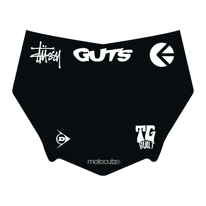 CUSTOM MOTOCUTZ FRONT PLATE DECAL