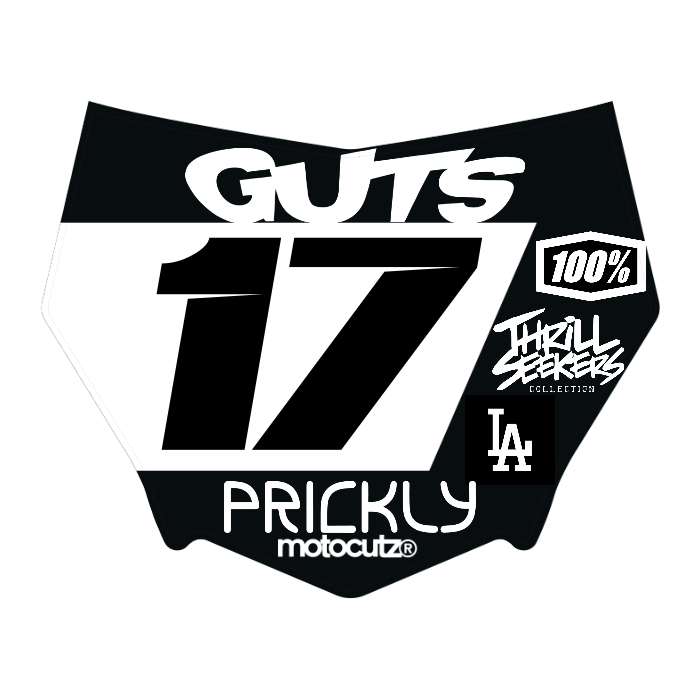 CUSTOM MOTOCUTZ FRONT PLATE DECAL