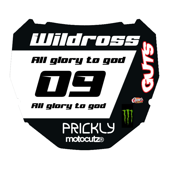 CUSTOM ODI NUMBER PLATE DECAL
