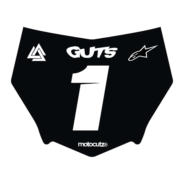 CUSTOM MOTOCUTZ FRONT PLATE DECAL