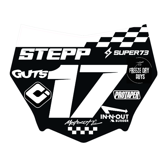CUSTOM MOTOCUTZ FRONT PLATE DECAL