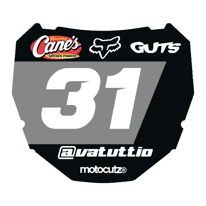 CUSTOM ODI NUMBER PLATE DECAL
