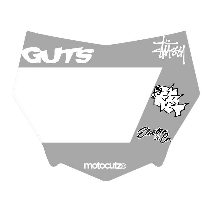 CUSTOM MOTOCUTZ FRONT PLATE DECAL