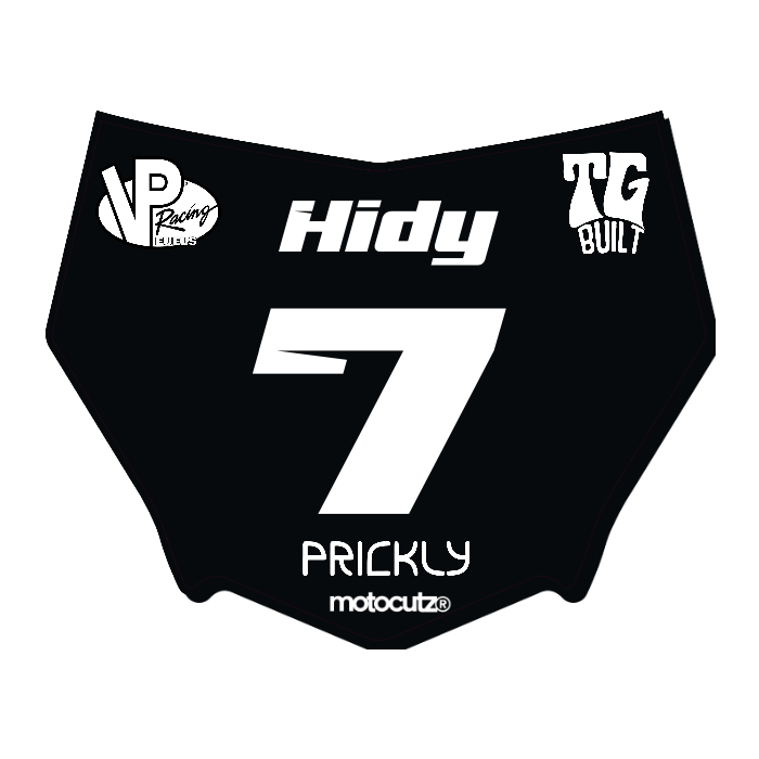 CUSTOM MOTOCUTZ FRONT PLATE DECAL