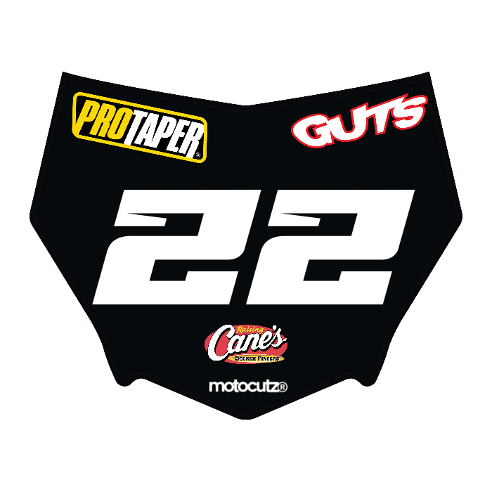 CUSTOM MOTOCUTZ FRONT PLATE DECAL